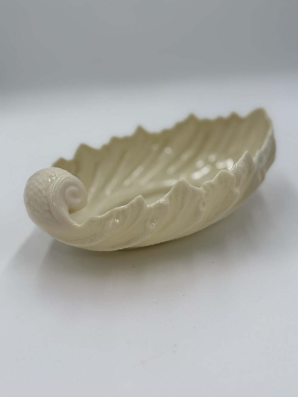 Vintage Lenox Porcelain Shell-Shaped Decorative Dish or Candy Bowl